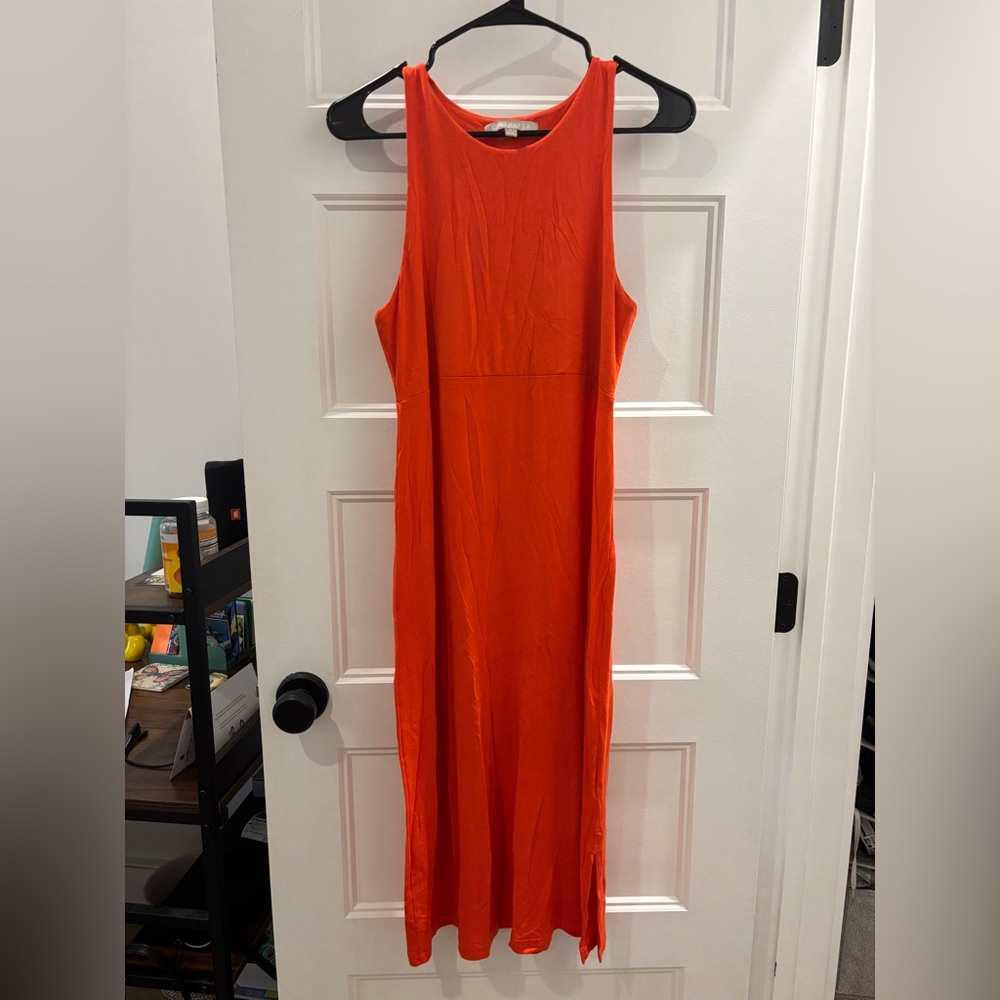 Athleta Vibrant Orange Maxi Dress